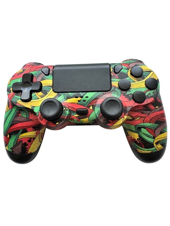 Sony Other - Custom PS4 Wireless Controller Multicolor Graffiti Design Pre-Owned